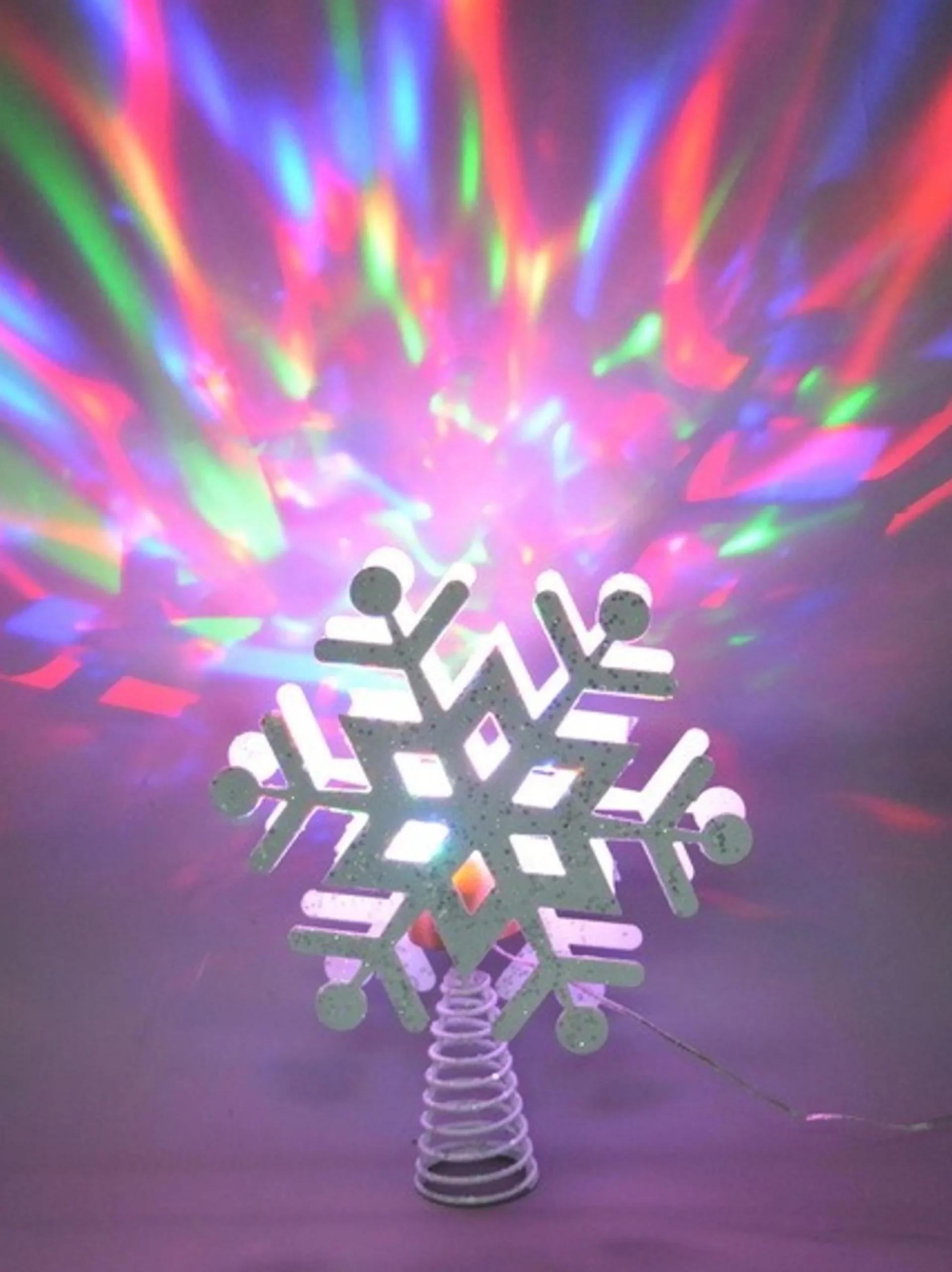 Snowflake Tree Toppers*Northlight 11.5" Led Lighted Decorative Snowflake Christmas Tree Topper With Projector