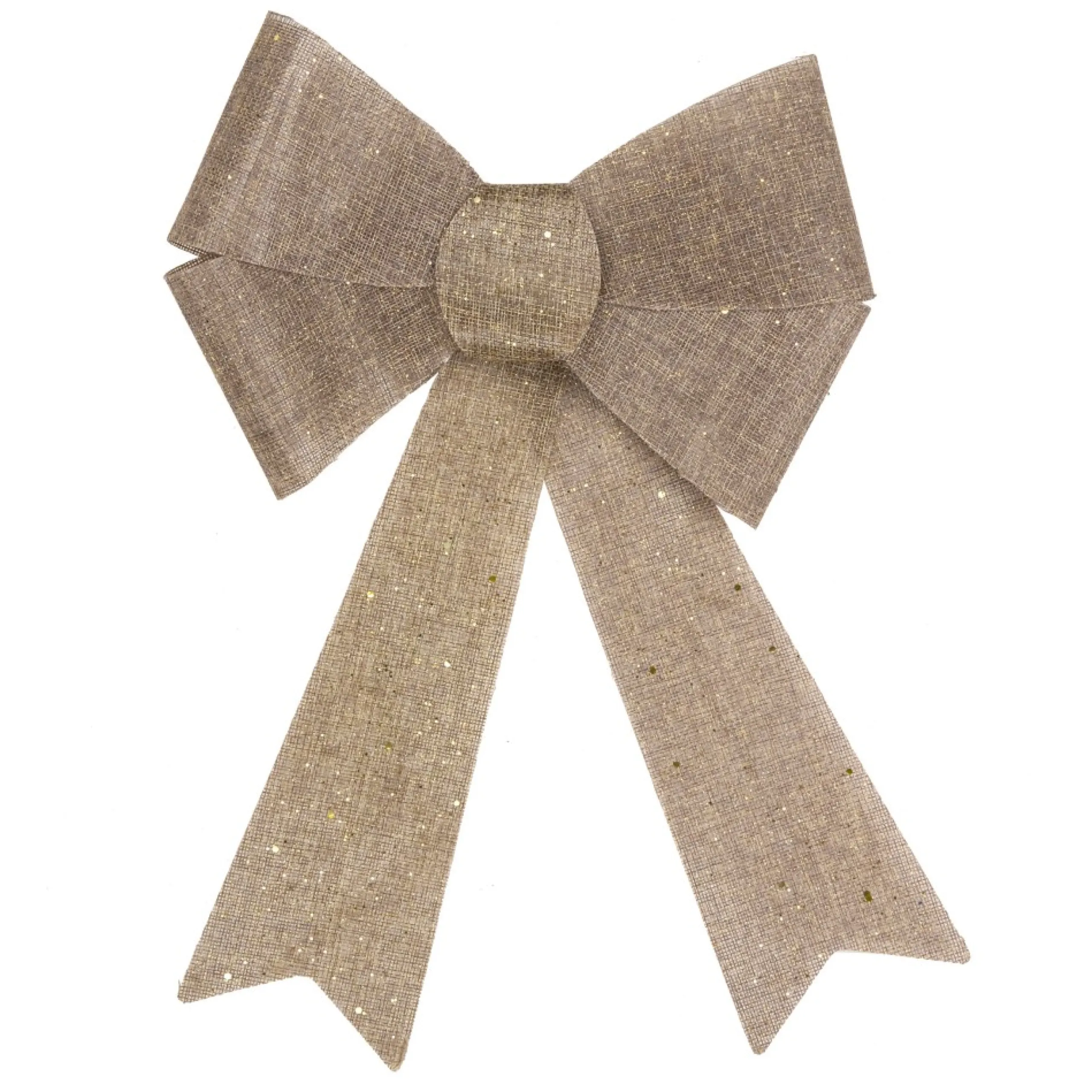 Bows*Northlight 16" Led Lighted Gold Glitter Burlap Bow Christmas Decoration With Color Changing Lights