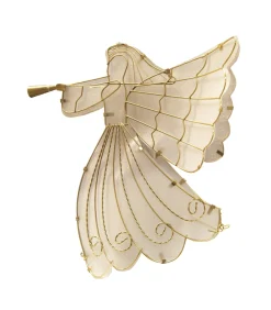 Angel Tree Toppers*Brite Star 11" Led Lighted Gold Shimmer Angel Christmas Tree Topper - Warm Clear Lights