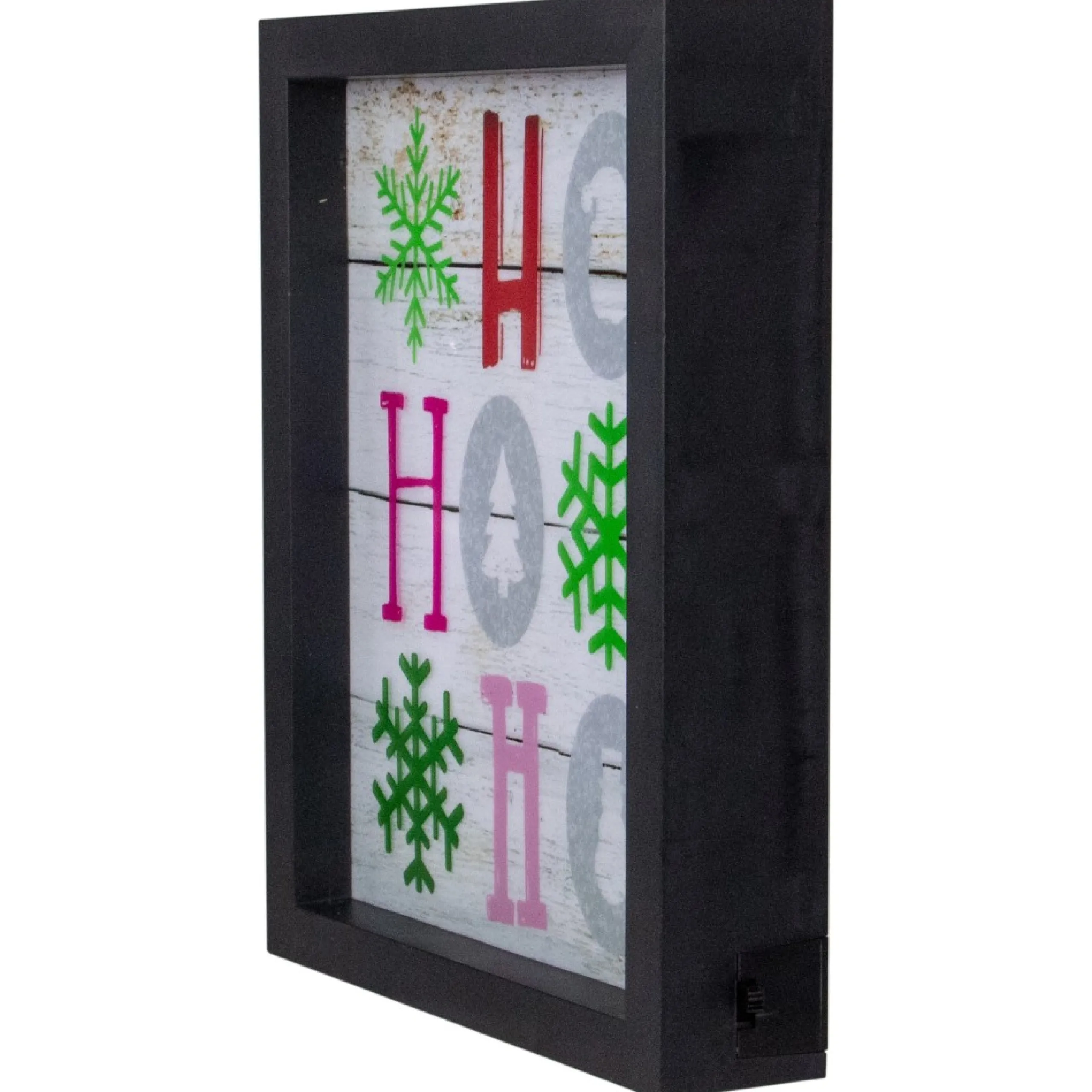 Signs & Plaques*Northlight 9" Led Lighted "Ho, Ho, Ho" With Snowflakes Christmas Wall Art