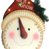 Advent Calendars*Sterling 21" Led Lighted "Let It Snow" Snowman Face Christmas Countdown Advent Calendar