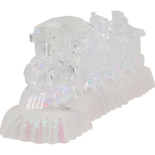 Trains*Northlight 12" Led Lighted Musical Icy Crystal Locomotive Train Christmas Decoration
