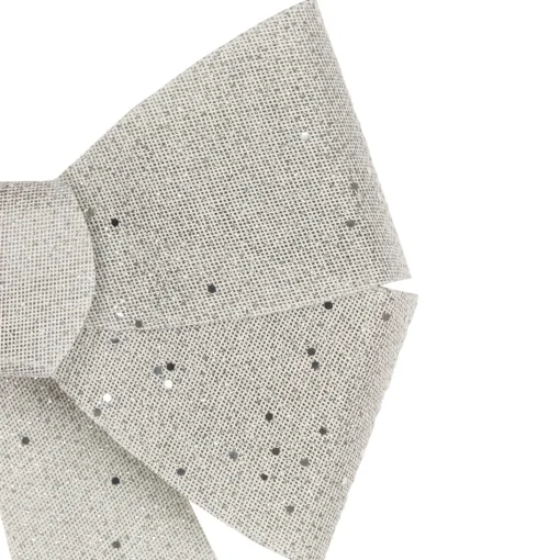 Bows*Northlight 16" Led Lighted Silver Burlap Bow Christmas Decoration With Color Changing Lights
