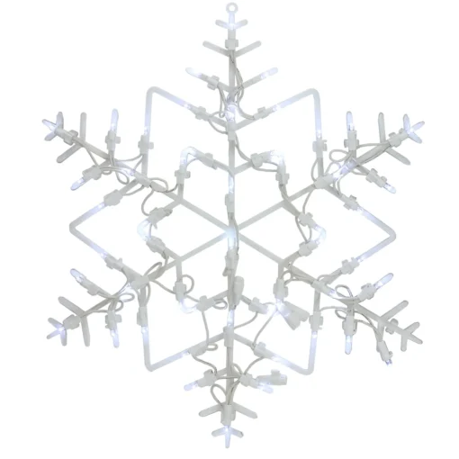 Window Decorations*Northlight 18" Led Lighted Snowflake Christmas Window Silhouette Decoration