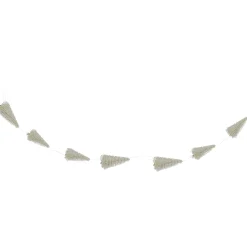 Northlight 6.5' Led Lighted White Mini Sisal Tree Christmas Garland - Warm White Lights