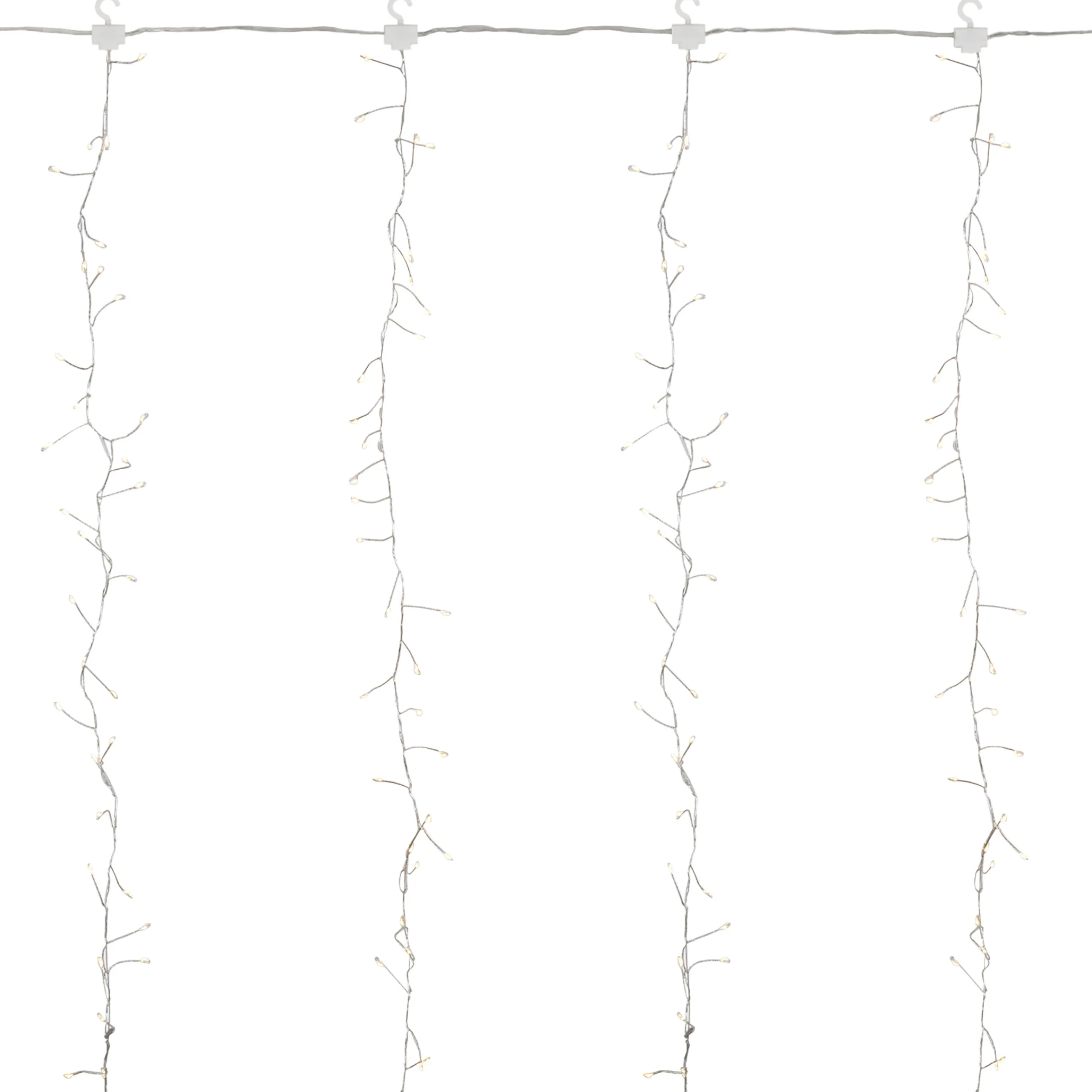 Northlight 600 Led Warm White Curtain Christmas Lights - 6.5' Clear Wire