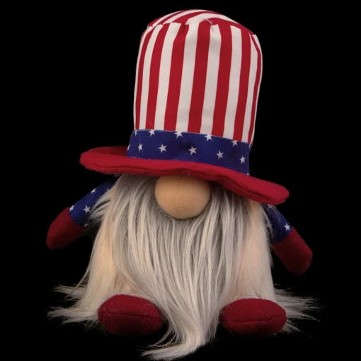 Northlight 6.75" Lighted Americana Boy 4Th Of July Patriotic Gnome