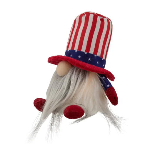 Northlight 6.75" Lighted Americana Boy 4Th Of July Patriotic Gnome