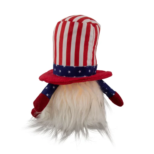 Northlight 6.75" Lighted Americana Boy 4Th Of July Patriotic Gnome