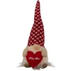 Northlight 13" Lighted Boy Valentine's Day Gnome With Kiss Me Heart