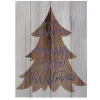 Signs & Plaques*Northlight 11.75" Lighted Brown Tree "Have Yourself A Merry Little Christmas" Wall Plaque