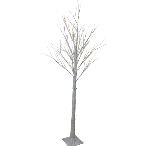 Northlight Twig Trees>6' Lighted Christmas White Birch Twig Tree Outdoor Decoration - Warm White Led Lights