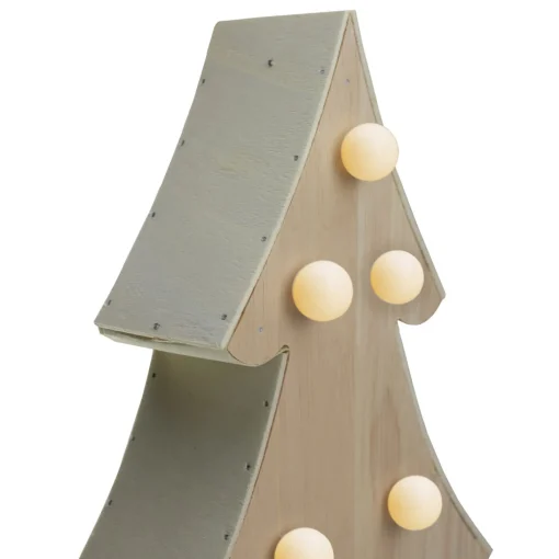 Signs & Plaques*Northlight 15" Lighted 3D Wooden Christmas Tree Tabletop Decor