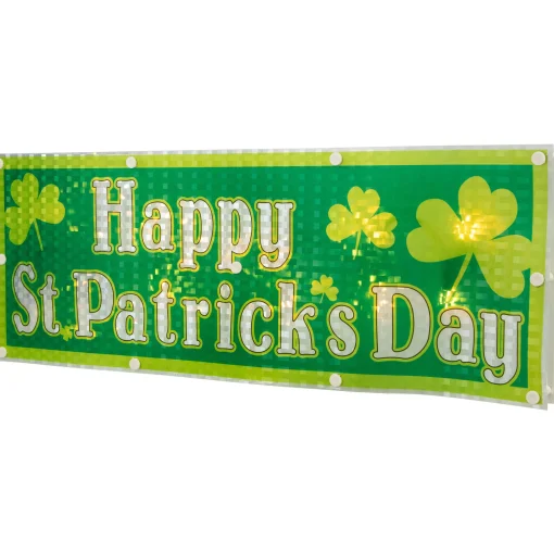 Northlight 17" Lighted Holographic Happy St.Patrick's Day Window Silhouette Decoration
