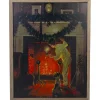 Wall & Door Decorations*Northlight 19" Lighted Norman Rockwell 'Is He Coming?' Christmas Wall Art