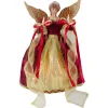 Angel Tree Toppers*Northlight 13.5" Lighted Red And Gold Angel With Wings Christmas Tree Topper - Clear Lights