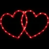 Northlight 17" Lighted Red Double Heart Valentine's Day Window Silhouette Decoration