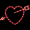 Northlight 17" Lighted Red Heart With Arrow Valentine's Day Window Silhouette Decoration