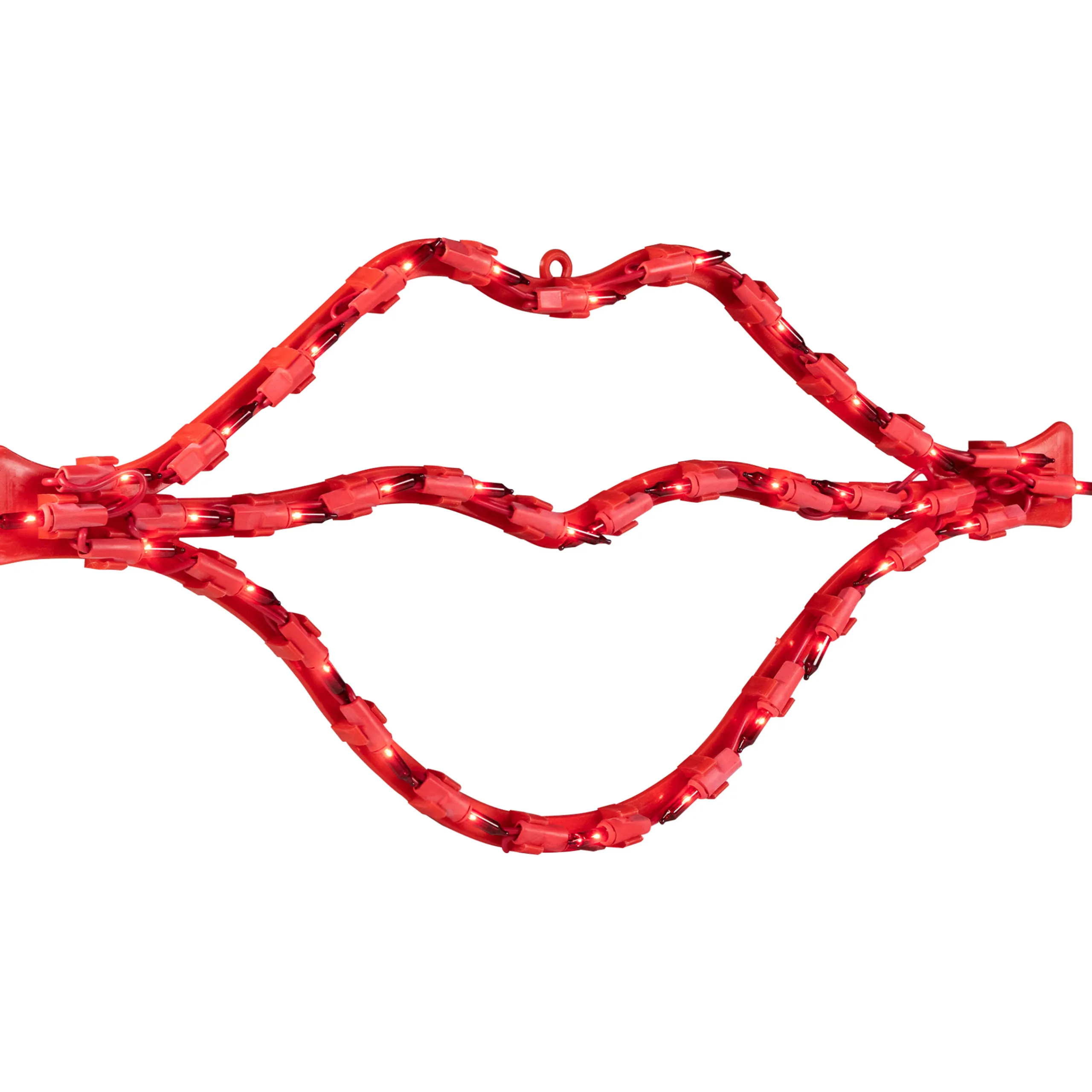 Northlight 17.5" Lighted Red Lips Valentine's Day Window Silhouette Decoration