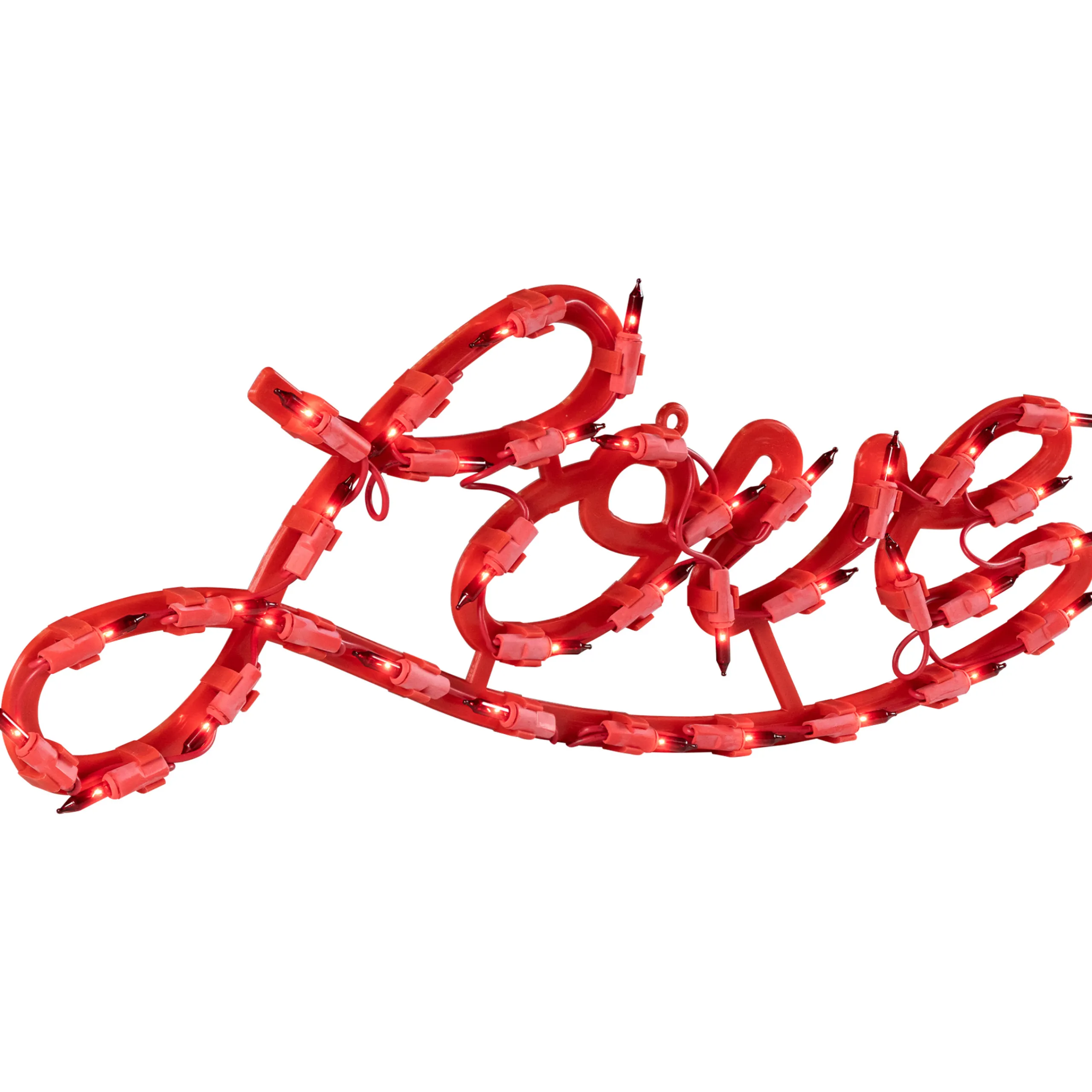 Northlight 17" Lighted Red Love Script Valentine's Day Window Silhouette Decoration