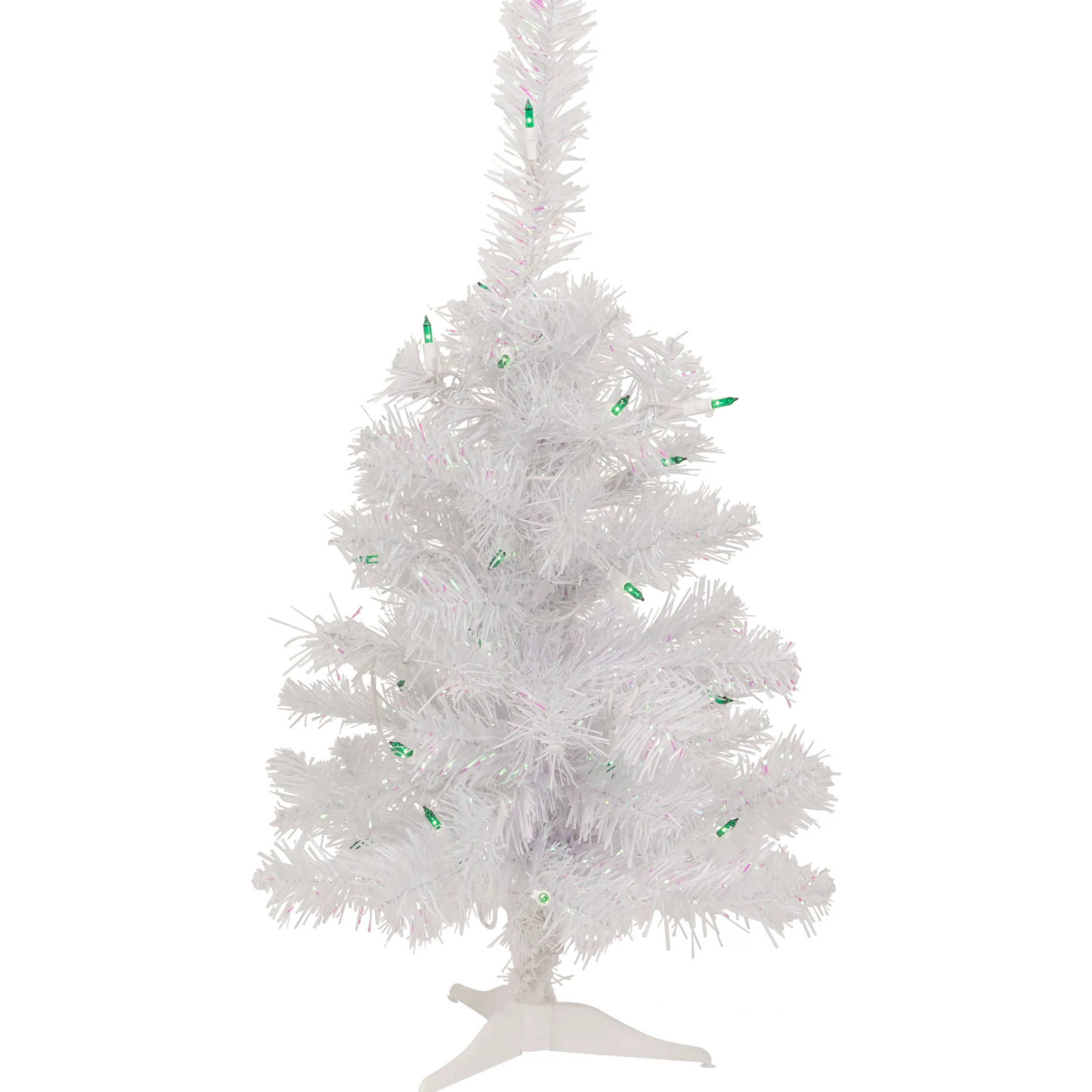 Northlight 2.5 Feet Tall And Smaller>2' Lighted Rockport White Pine Artificial Christmas Tree, Green Lights