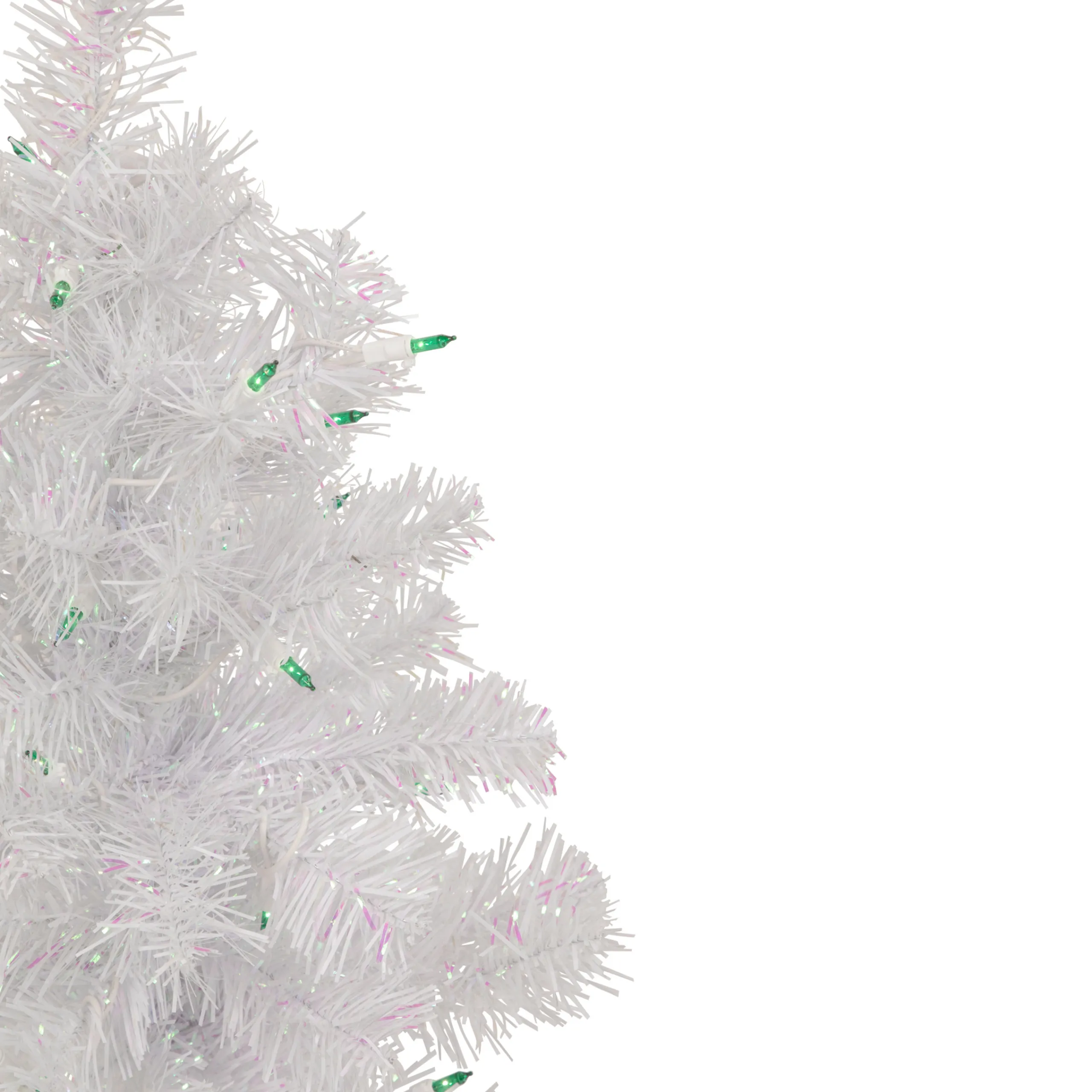 Northlight 2.5 Feet Tall And Smaller>2' Lighted Rockport White Pine Artificial Christmas Tree, Green Lights