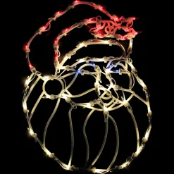 Window Decorations*Northlight 18" Lighted Santa Claus Christmas Window Silhouette Decoration