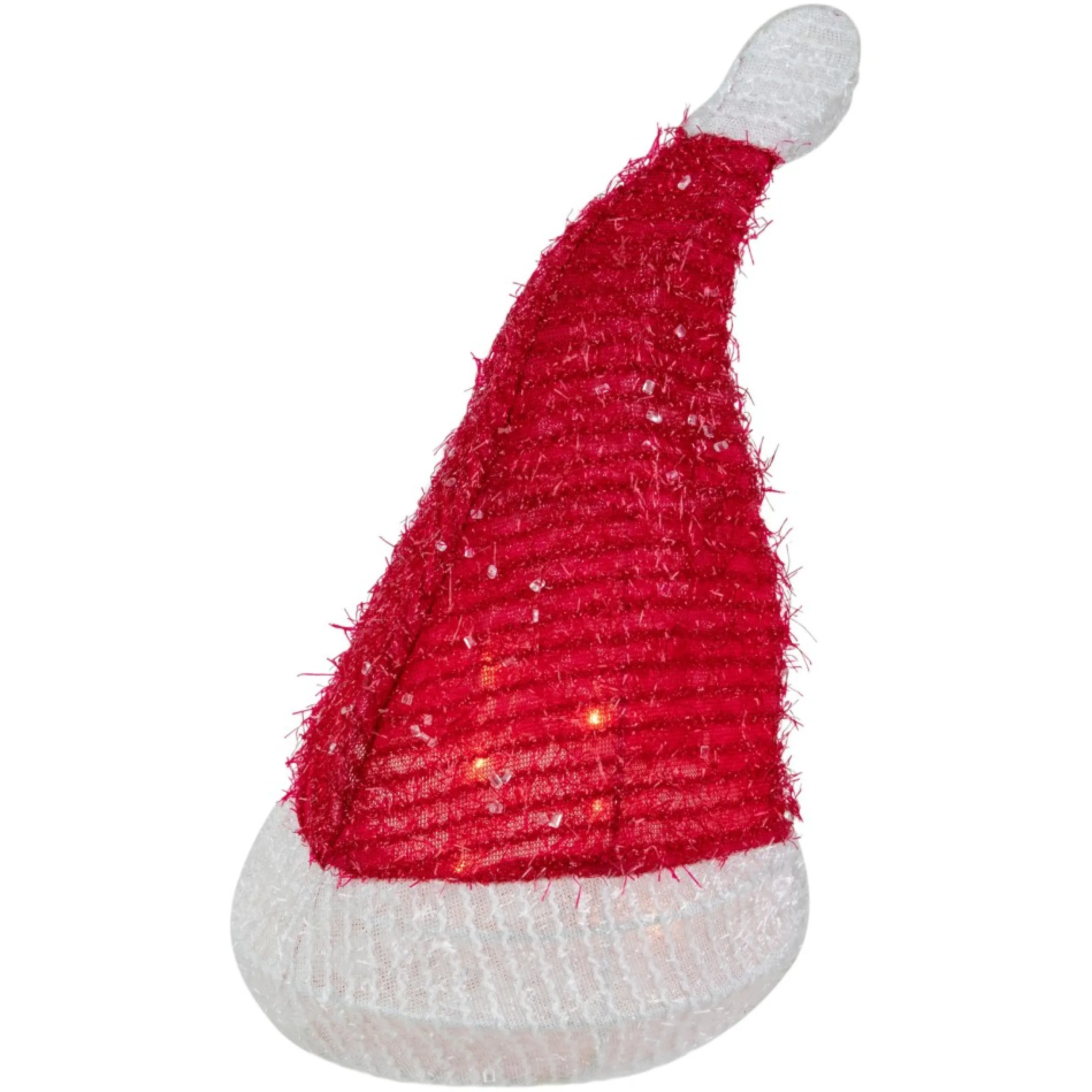 Lighted Tree Toppers*Northlight 12.25" Lighted Santa Hat Christmas Tree Topper, Clear Lights