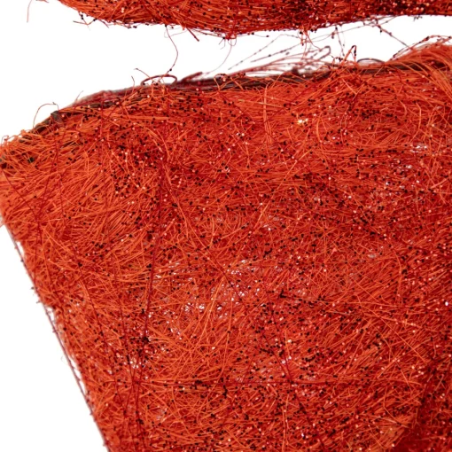 Window Decorations*Northlight 23" Lighted Sparkling Red Sisal Double Bow Outdoor Christmas Decoration