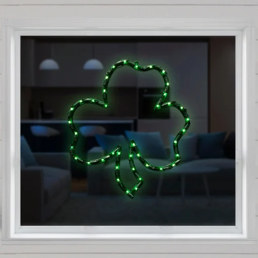 Northlight 17" Lighted St. Patrick's Day Irish Shamrock Window Silhouette