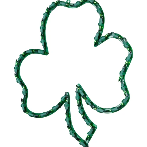 Northlight 17" Lighted St. Patrick's Day Irish Shamrock Window Silhouette