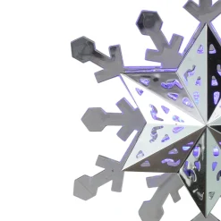 Snowflake Tree Toppers*Kurt Adler 9.25'' Lighted White And Blue Rotating Snowflake Christmas Tree Topper - Clear Led Lights