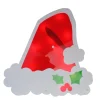 Window Decorations*Impact 12.5" Lighted White And Red Santa Hat Christmas Window Silhouette Decoration