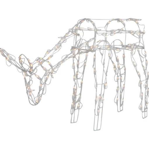 Outdoor Decorations*Northlight 42" Lighted White Feeding Reindeer Outdoor Christmas Decoration