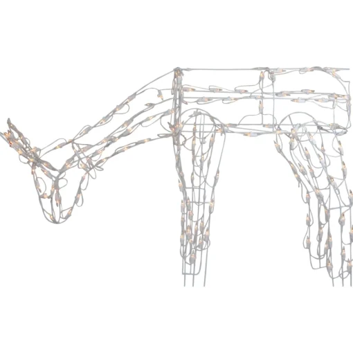 Outdoor Decorations*Northlight 42" Lighted White Feeding Reindeer Outdoor Christmas Decoration