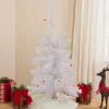 Northlight 2.5 Feet Tall And Smaller>2' Lighted Woodbury White Pine Slim Artificial Christmas Tree, Multi Lights