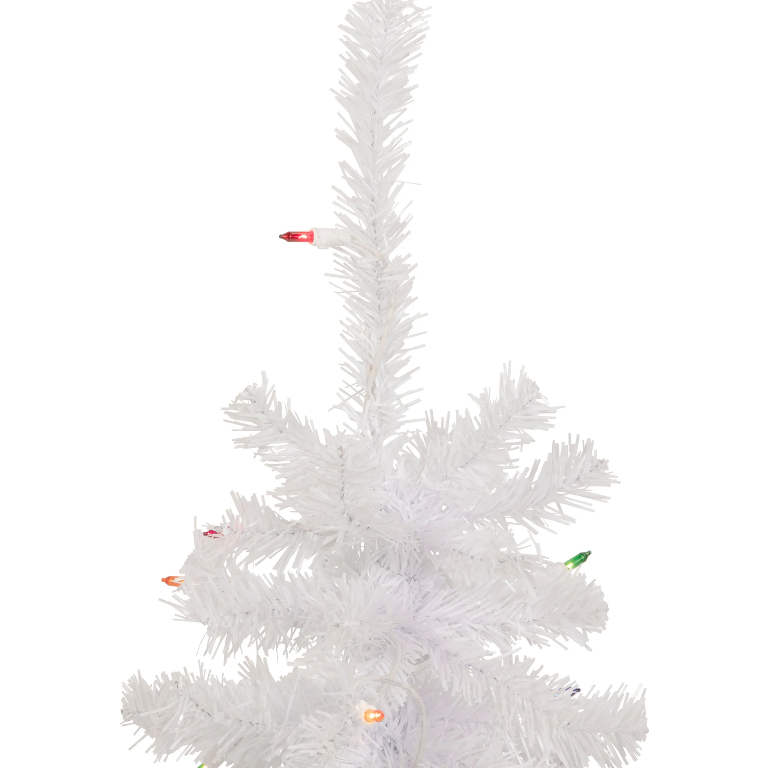 Northlight 2.5 Feet Tall And Smaller>2' Lighted Woodbury White Pine Slim Artificial Christmas Tree, Multi Lights