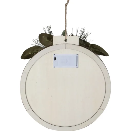 Wall & Door Decorations*Northlight 12" Lighted Wooden "Merry Christmas" Round Christmas Wall Decoration