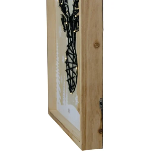 Wall & Door Decorations*Northlight 15.75" Lighted Wooden Reindeer String Art Christmas Wall Hanging