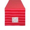 Contemporary Home Living 72" Love And Arrows Red Striped Valentine's Day Table Runner