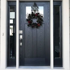 Wreath Accessories*National Tree Company 18" Matte Black "The Witch Is In" Halloween Wreath Hanger