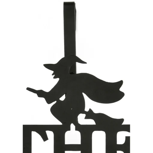 Wreath Accessories*National Tree Company 18" Matte Black "The Witch Is In" Halloween Wreath Hanger