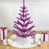 Northlight 3 And 3.5 Feet Tall>3' Medium Purple Tinsel Twig Artificial Christmas Tree - Unlit