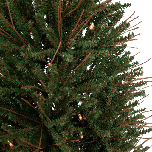 Northlight 4 And 4.5 Feet Tall>4' Medium Warsaw Twig Artificial Christmas Tree In Burlap Base - Clear Lights