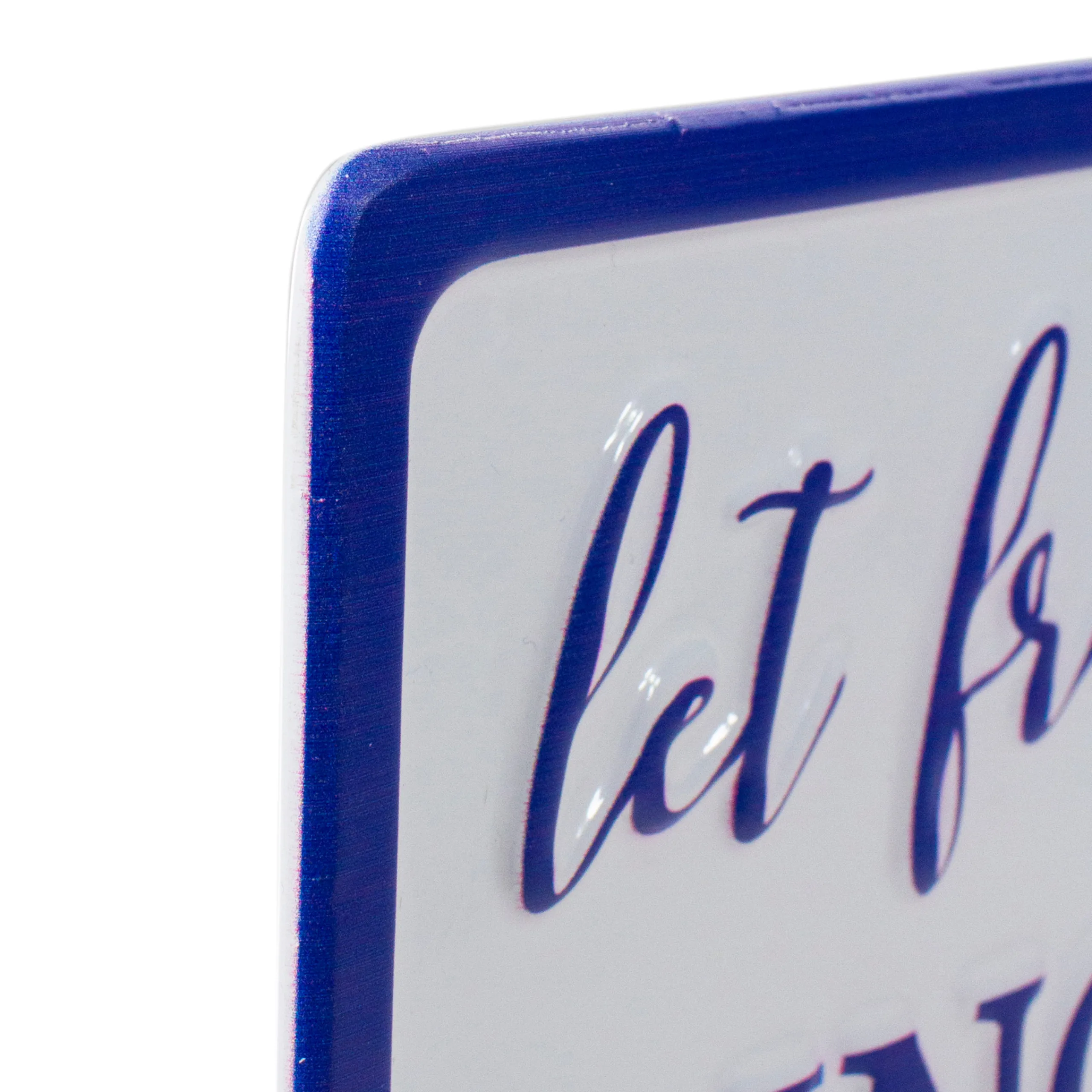 Northlight 12" Metal Patriotic "Let Freedom Ring" Sign With A Flag Wall Decor