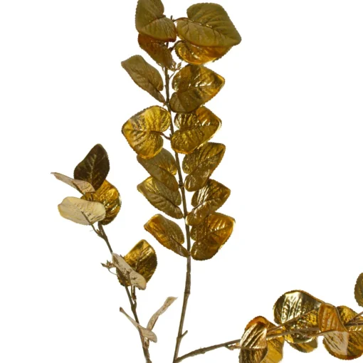 Sprays, Branches & Picks*Northlight 34" Metallic Gold Artificial Eucalyptus Spray