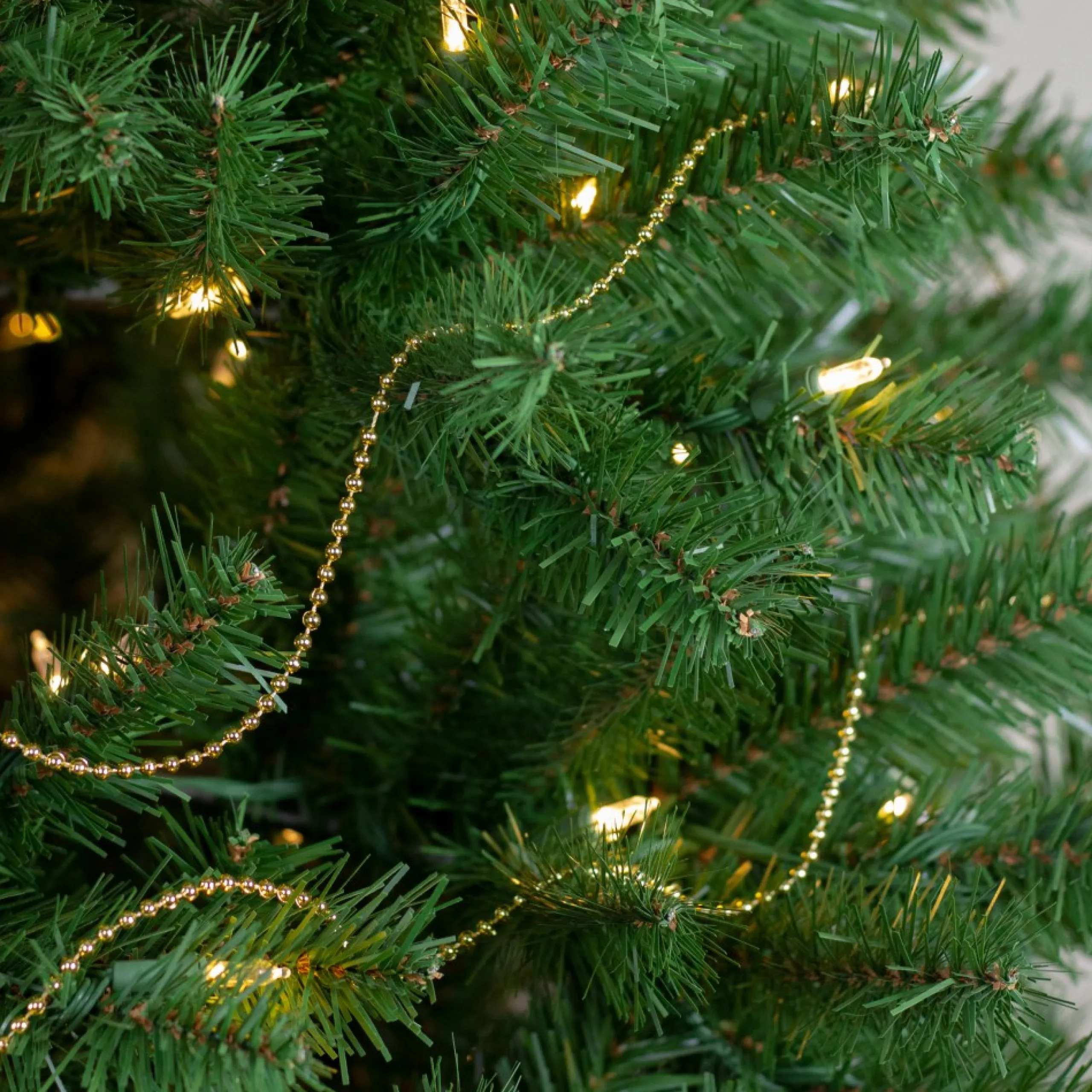 Specialty Garland*Northlight 66' Metallic Gold Beaded Christmas Garland - Unlit