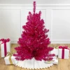 Northlight 3 And 3.5 Feet Tall>3' Metallic Pink Tinsel Artificial Christmas Tree - Unlit