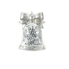 CC Christmas Decor Bells & Jingle Buddies>4.5" Metallic Silver Mosaic Glass Bell Shaped Christmas Ornament