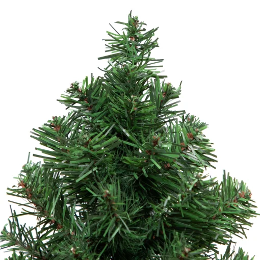 Northlight 2.5 Feet Tall And Smaller>12" Mini Canadian Pine Full Artificial Christmas Tree In Faux Wood Base - Unlit
